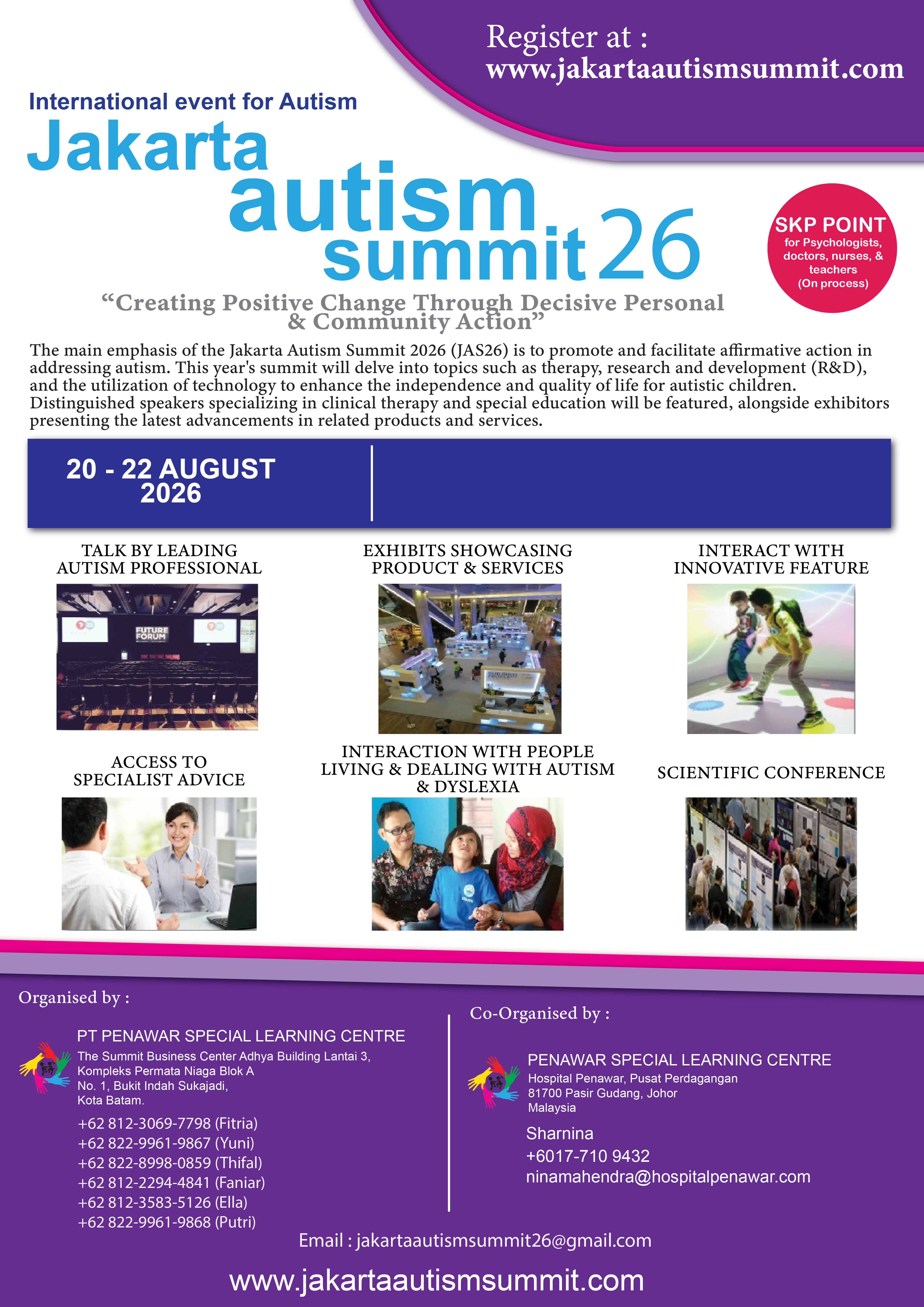 Official Poster (English) - Jakarta Autism Summit 2026