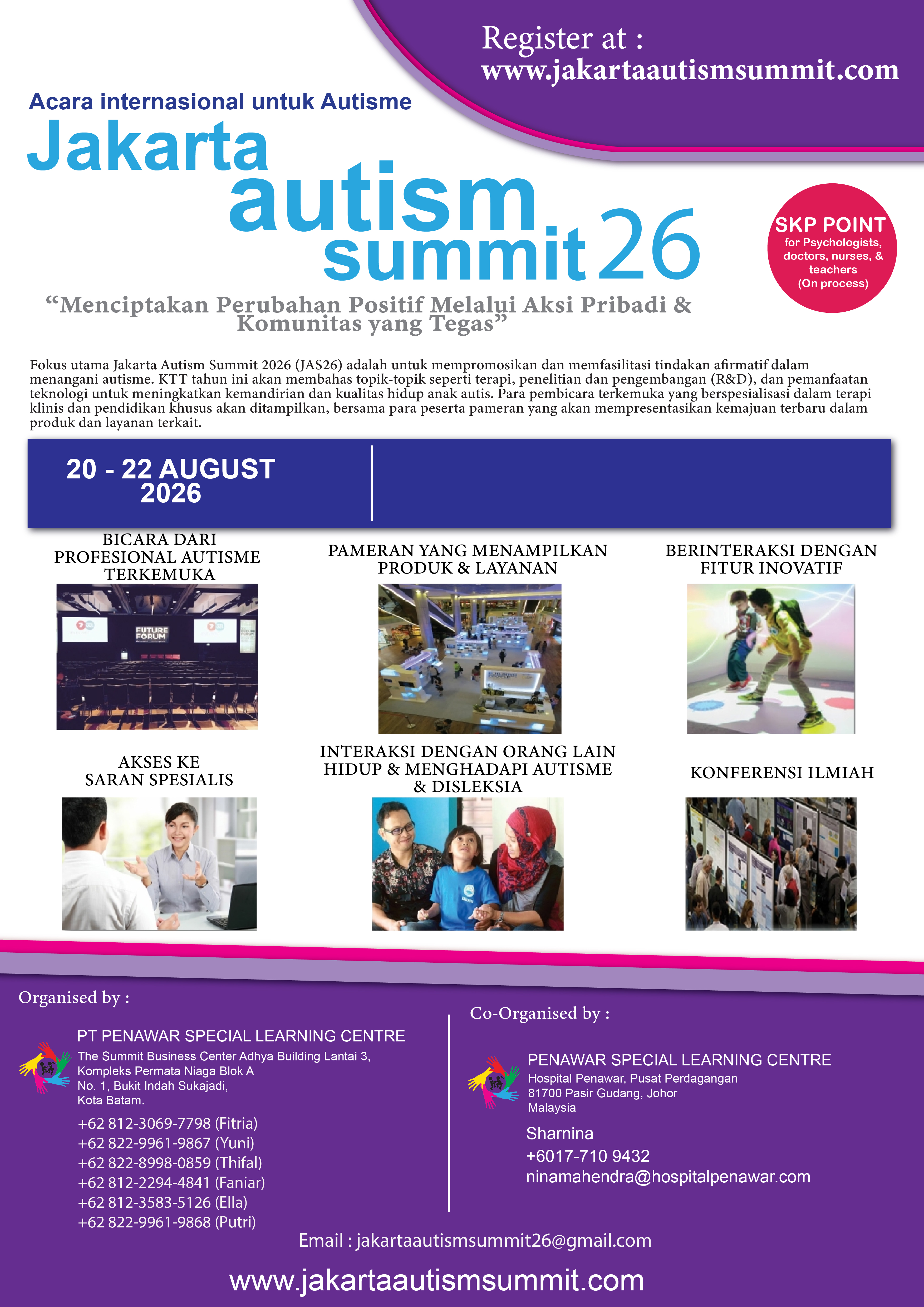 Poster Resmi (Bahasa Indonesia) - Jakarta Autism Summit 2026